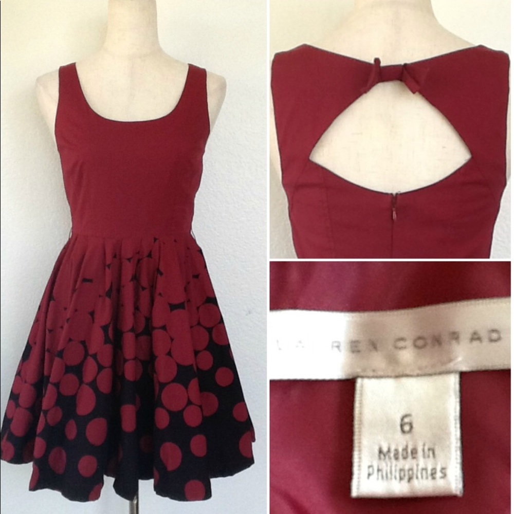 Size 6 Lauren Conrad fit and flare dress